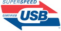 USB 3.0 SuperSpeed certified