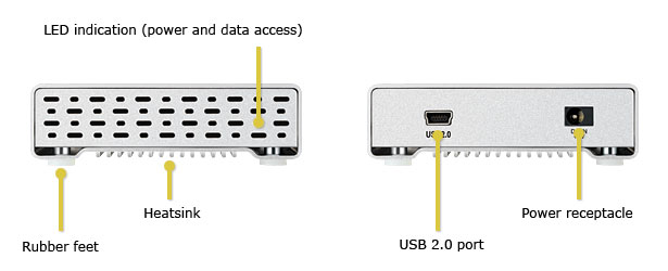 SK-2500 USB 2.0 Portable Hard Drive Enclosure
