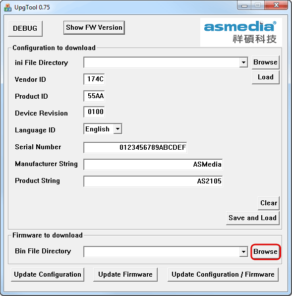 load firmware